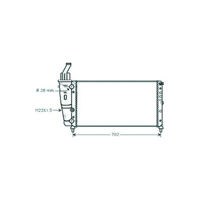 Radiatore acqua per FIAT PUNTO dal 1993 al 1999 Codice OEM 46527489