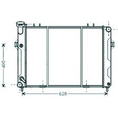Radiatore acqua per JEEP GRAND CHEROKEE dal 1999 al 2005