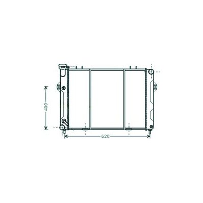 Radiatore acqua per JEEP GRAND CHEROKEE dal 1999 al 2005 Codice OEM 52005166