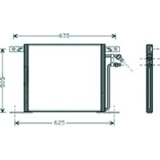 Condensatore per MERCEDES-BENZ VIANO dal 1996 al 2003