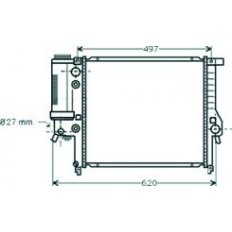 Radiatore acqua per BMW 3 E36 dal 1991 al 1998