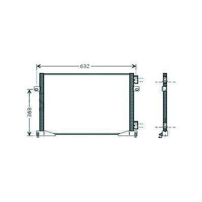 Condensatore per OPEL VIVARO dal 2001 al 2006 Codice OEM 2765000QAJ