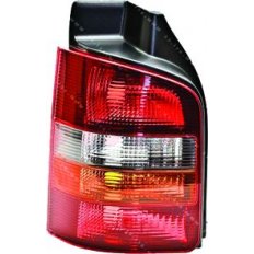 Fanale posteriore 2 porte arancio - rosso fondo nero per VOLKSWAGEN TRANSPORTER T5 dal 2003 al 2009 lato sinistro guidatore