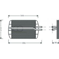 Scambiatore di calore per FORD COURIER dal 1996 al 1999