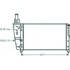 Radiatore acqua per LANCIA Y dal 2000 al 2003