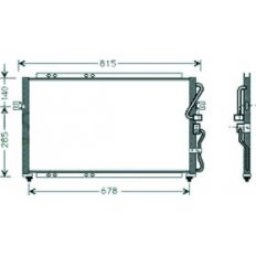 Condensatore per KIA CARNIVAL dal 2001 al 2006