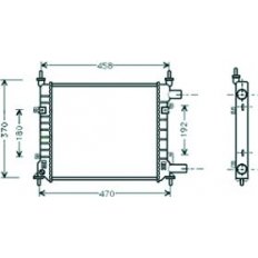 Radiatore acqua per FORD KA dal 1996 al 2008