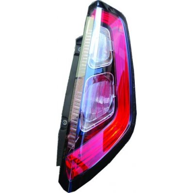 Fanale posteriore cornice interna nera $portalampada a incastro per FIAT PUNTO dal 2012 lato destro passeggero Codice OEM 51927094