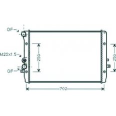 Radiatore acqua per SEAT LEON dal 1999 al 2005