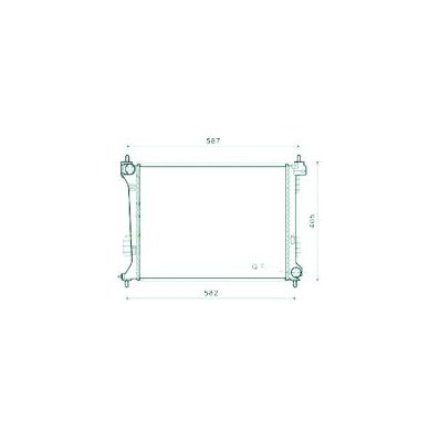 Radiatore acqua per HYUNDAI i20 dal 2008 al 2012 Codice OEM 25310-1J000