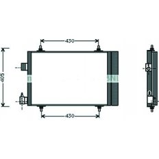 Condensatore per CITROEN BERLINGO dal 2003 al 2008