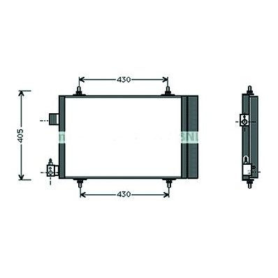 Condensatore per CITROEN BERLINGO dal 2003 al 2008 Codice OEM 6455AV