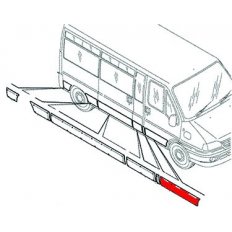 Modanatura porta anteriore per CITROEN JUMPER dal 2002 al 2006 lato sinistro guidatore