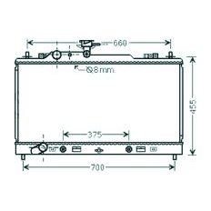 Radiatore acqua per MAZDA 6 dal 2007 al 2010