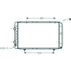 Radiatore acqua per PEUGEOT BOXER dal 1994 al 2002