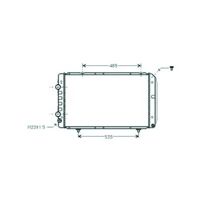 Radiatore acqua per PEUGEOT BOXER dal 1994 al 2002 Codice OEM 0001307393080