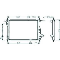 Radiatore acqua per CHEVROLET - DAEWOO MATIZ dal 2005 al 2007
