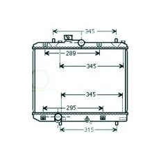 Radiatore acqua per SUZUKI SPLASH dal 2008 al 2012
