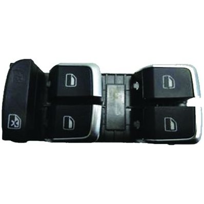 Interruttore alzacristallo sinistro cromato per AUDI Q5 dal 2008 al 2012 Codice OEM 8U0959851A