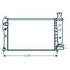 Radiatore acqua per PEUGEOT 405 dal 1987 al 1996
