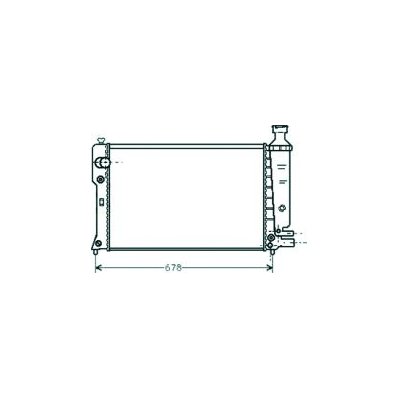 Radiatore acqua per PEUGEOT 405 dal 1987 al 1996 Codice OEM 1331RF
