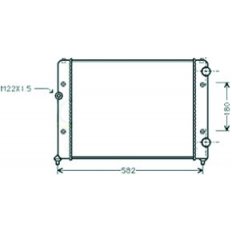 Radiatore acqua per VOLKSWAGEN PASSAT dal 1993 al 1996