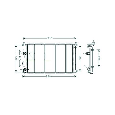 Radiatore acqua per RENAULT MASTER dal 2003 al 2010 Codice OEM 7701057120