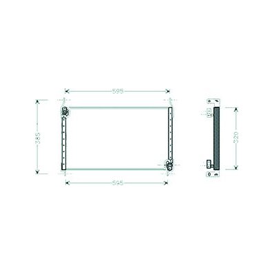 Condensatore per FIAT BRAVA dal 1995 al 2001 Codice OEM 46428863