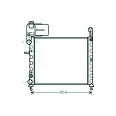 Radiatore acqua per FIAT TIPO dal 1988 al 1995