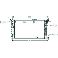 Radiatore acqua per OPEL ASTRA F dal 1991 al 1994