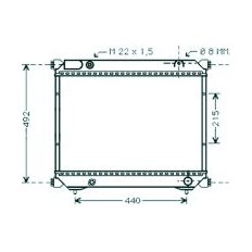 Radiatore acqua per SUZUKI VITARA dal 1988 al 1996