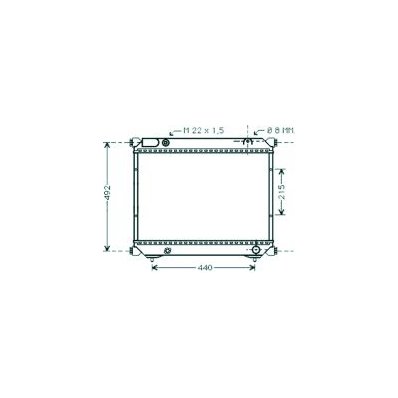 Radiatore acqua per SUZUKI VITARA dal 1988 al 1996 Codice OEM 1770086CC1
