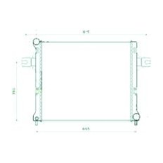 Radiatore acqua per JEEP GRAND CHEROKEE dal 2005 al 2010