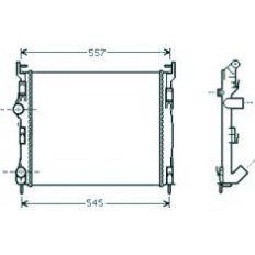 Radiatore acqua per RENAULT CLIO dal 2001 al 2005