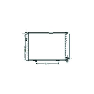 Radiatore acqua per MERCEDES-BENZ E dal 1984 al 1989 Codice OEM A1245000403