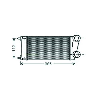 Intercooler per CITROEN C4 dal 2004 al 2008 Codice OEM 0384H5