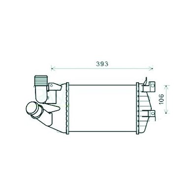 Intercooler per OPEL ASTRA H dal 2004 al 2007 Codice OEM 6302076