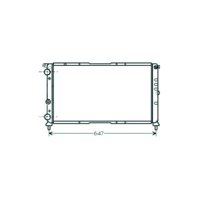 Radiatore acqua per FIAT PUNTO dal 1993 al 1999 Codice OEM 7721579