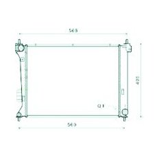 Radiatore acqua per HYUNDAI i20 dal 2008 al 2012