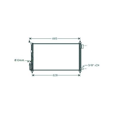 Condensatore per NISSAN JUKE dal 2010 al 2014 Codice OEM 92100BH40A