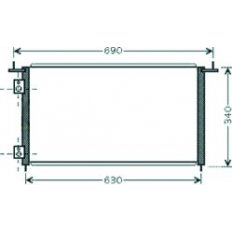 Condensatore per HONDA CIVIC dal 2001 al 2003