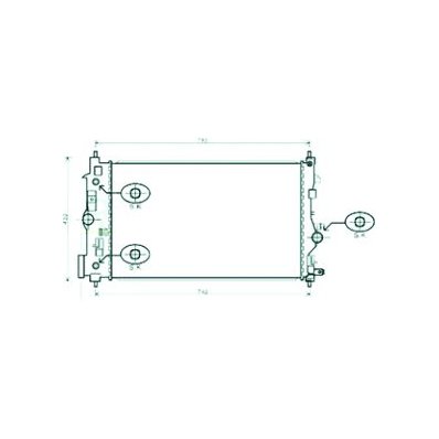 Radiatore acqua per OPEL ZAFIRA dal 2016 Codice OEM 1300306