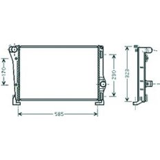 Radiatore acqua per LANCIA MUSA dal 2007 al 2013