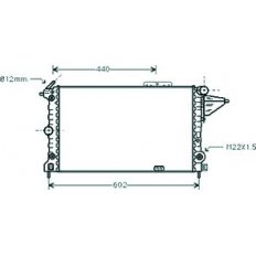 Radiatore acqua per OPEL VECTRA A dal 1988 al 1992