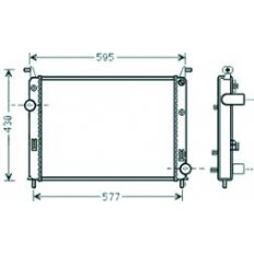 Radiatore acqua per FIAT ALBEA dal 2002 al 2012