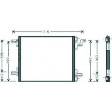 Condensatore per MERCEDES-BENZ M W163 dal 1997 al 2001