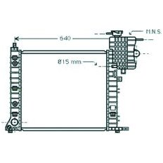 Radiatore acqua per MERCEDES-BENZ VITO dal 1996 al 2003