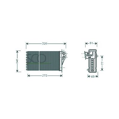 Scambiatore di calore per CITROEN XSARA PICASSO dal 1999 al 2003 Codice OEM 6448G3