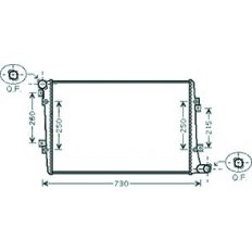 Radiatore acqua per AUDI A3 dal 2003 al 2005