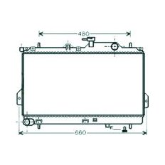 Radiatore acqua per HYUNDAI MATRIX dal 2001 al 2005